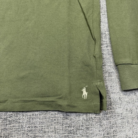 Polo Ralph Lauren Hoodie Mens Small Green Pony Sweatshirt Front Pocket Preppy - Picture 3 of 10
